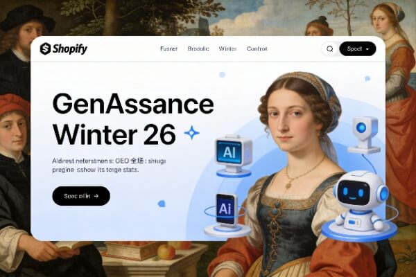 Shopify Winter 26新版全解析：2026独立站卖家必懂RenAIssance功能，适配GEO全域引流